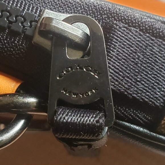 Coach North/South Hybrid Pouch Clutch In Colorblock Signature Canvas - Picture 12 of 13